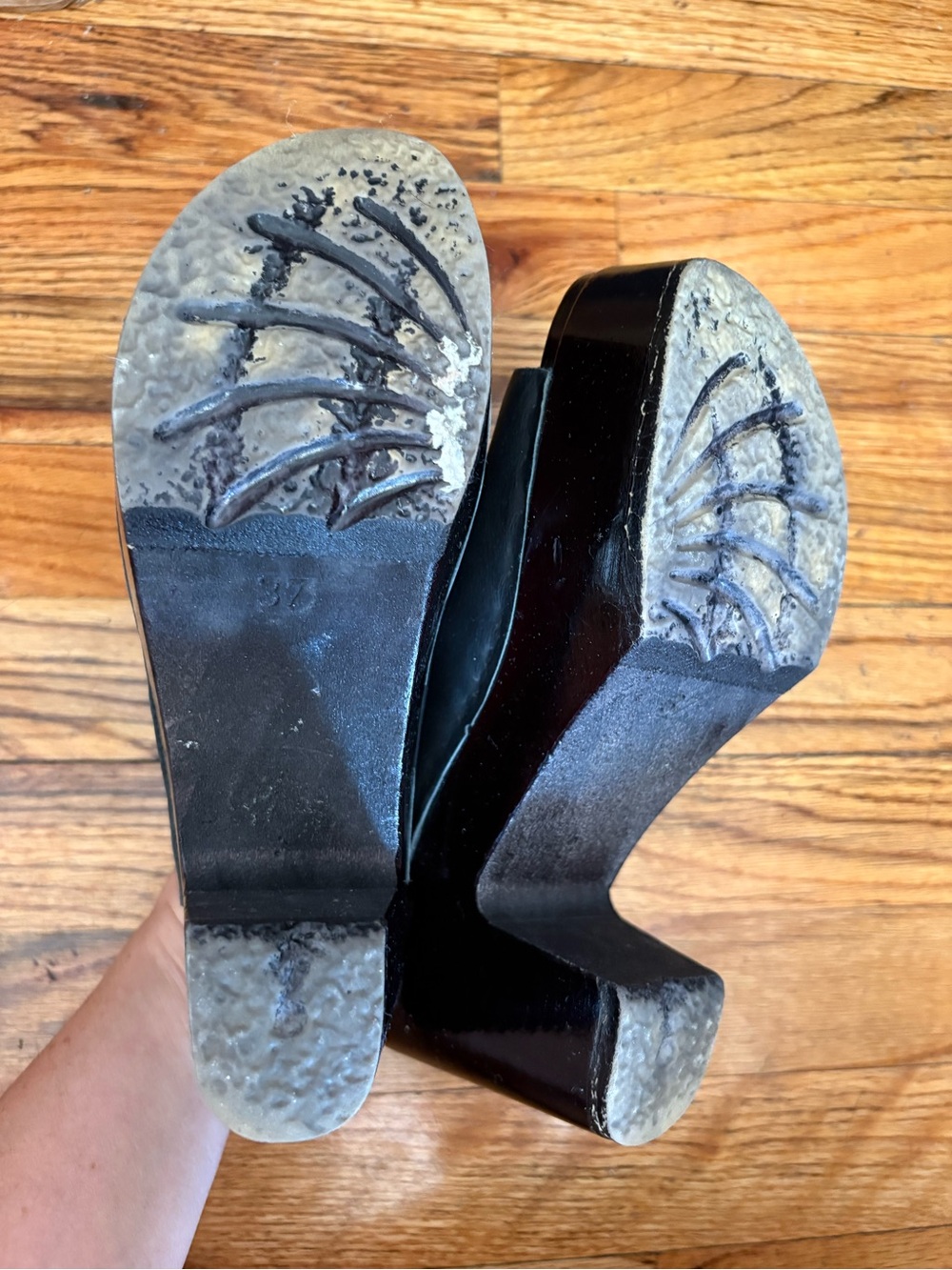 No. 6 Open Toe Platform Clogs 37 - Picture 7 of 9